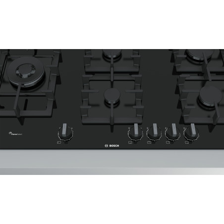Bosch Serie 6 PPS9A6B90 kookplaat Zwart Ingebouwd 90 cm Gaskookplaat 5 zone(s)