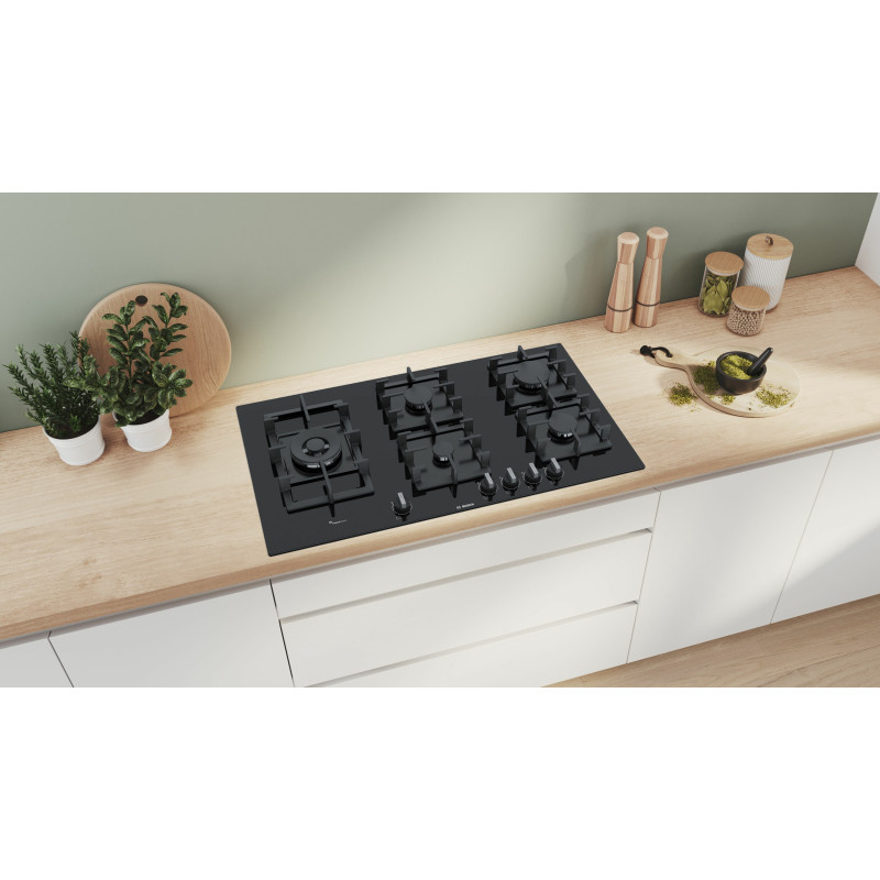 Bosch Serie 6 PPS9A6B90 kookplaat Zwart Ingebouwd 90 cm Gaskookplaat 5 zone(s)