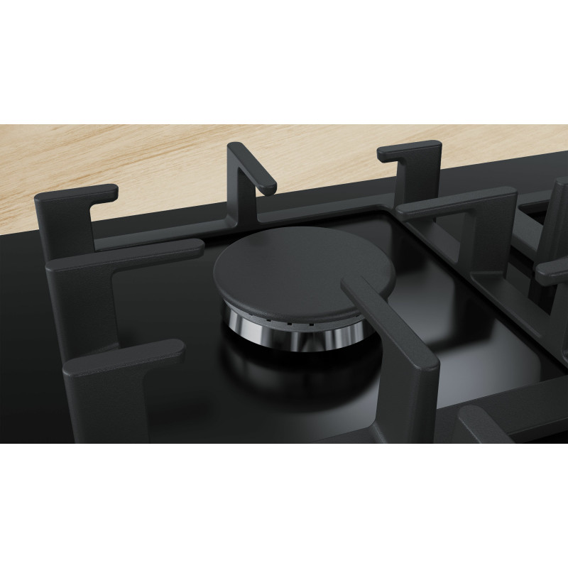 Bosch Serie 6 PPS9A6B90 kookplaat Zwart Ingebouwd 90 cm Gaskookplaat 5 zone(s)
