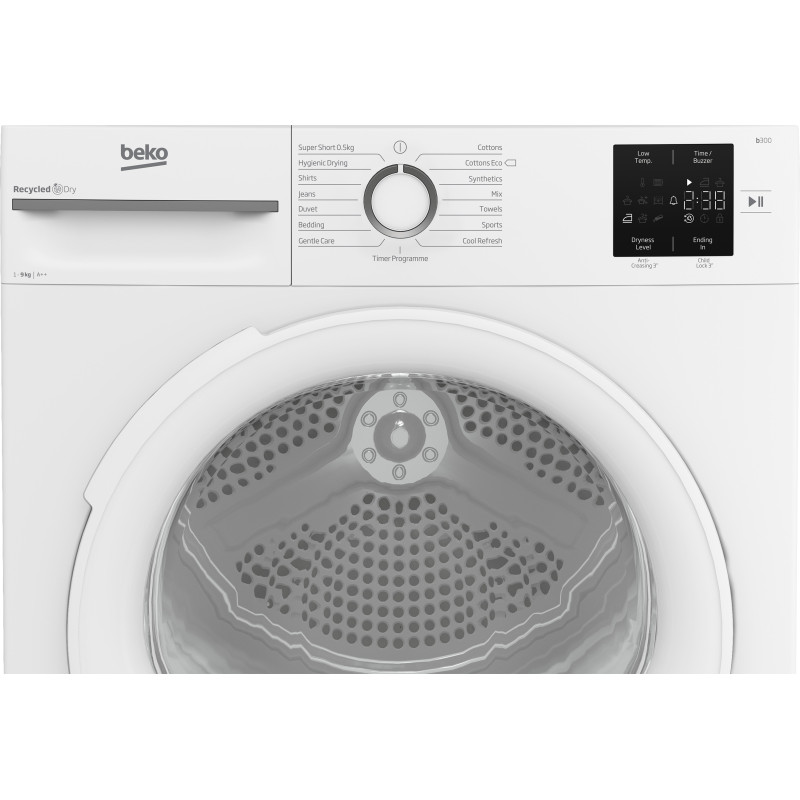 Beko BM3T3923W sèche-linge Pose libre Charge avant 9 kg Blanc