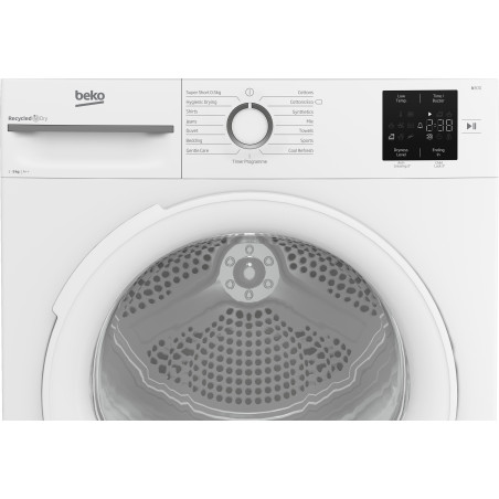Beko BM3T3923W wasdroger Vrijstaand Voorlader 9 kg Wit