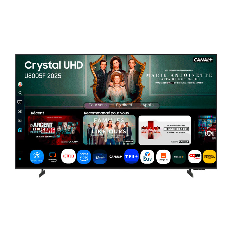 Samsung TU75U8005FU 190,5 cm (75") 4K Ultra HD Smart TV Wifi Zwart