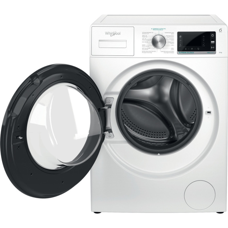 Whirlpool W6 W845WB BE machine à laver Charge avant 8 kg 1351 tr/min Blanc