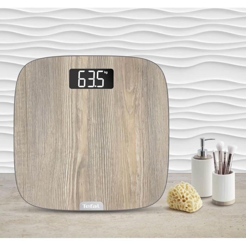 Tefal Origin PP1600 Ovale Bois Pèse-personne électronique