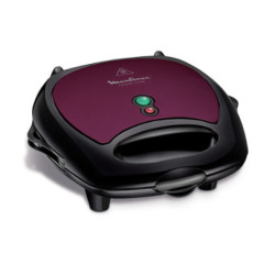Moulinex SJ615612 wafelijzer 2 wafel(s) 700 W Zwart, Paars