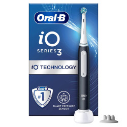 Oral-B iO 3 Matte Volwassene Vibrerende tandenborstel Zwart, Wit