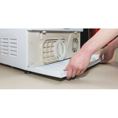 Hoover HLE H8A2DE-S sèche-linge Pose libre Charge avant 8 kg Blanc