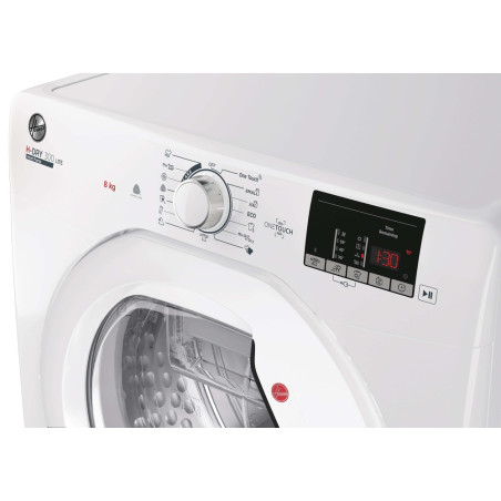 Hoover HLE H8A2DE-S sèche-linge Pose libre Charge avant 8 kg Blanc