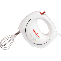 Moulinex ABM11A Handmixer 200 W Wit, Rood