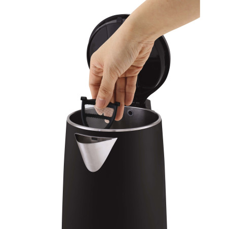 Tefal KO3718 bouilloire 1,5 L 2400 W Noir, Acier inoxydable