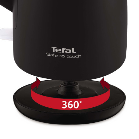 Tefal KO3718 bouilloire 1,5 L 2400 W Noir, Acier inoxydable
