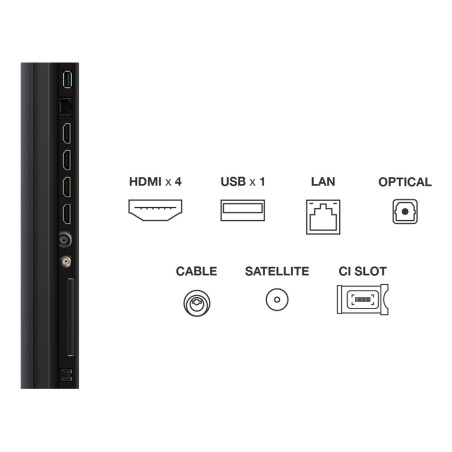 TCL 55C7K tv 139,7 cm (55") 4K Ultra HD Smart TV Wifi Metallic 2600 cd/m²