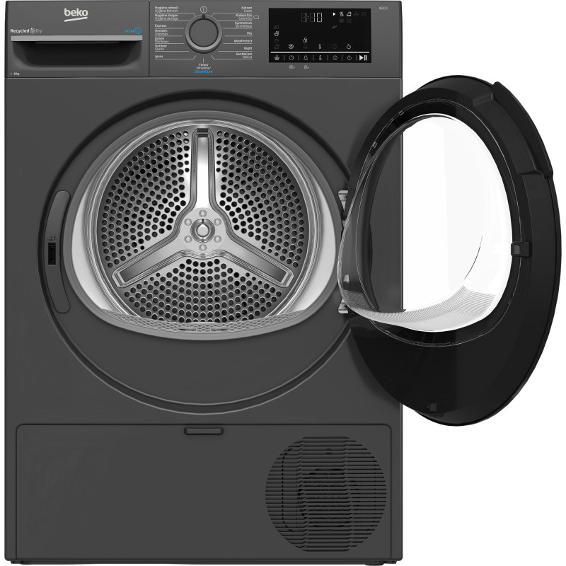 Beko BM3T3824A sèche-linge Pose libre Charge avant 8 kg Anthracite