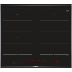 Bosch PXX675DC1E plaque Noir, Acier inoxydable Intégré Plaque avec zone à induction 4 zone(s)
