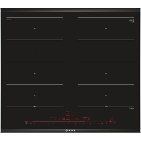 Bosch PXX675DC1E kookplaat Zwart, Roestvrijstaal Ingebouwd Inductiekookplaat zones 4 zone(s)