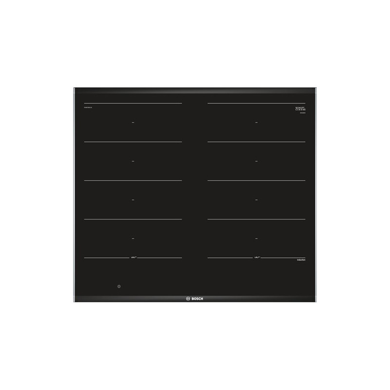 Bosch PXX675DC1E kookplaat Zwart, Roestvrijstaal Ingebouwd Inductiekookplaat zones 4 zone(s)
