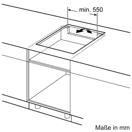 Bosch PXX675DC1E kookplaat Zwart, Roestvrijstaal Ingebouwd Inductiekookplaat zones 4 zone(s)