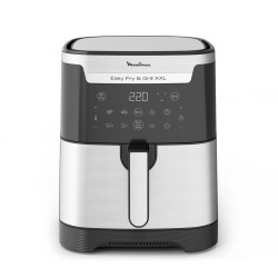 Moulinex Easy Fry & Grill XXL Enkel 6,5 l Vrijstaand Heteluchtfriteuse Zwart, Roestvrijstaal