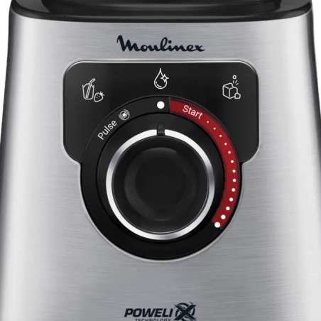 Moulinex LM871D 1,5 l Blender voor op aanrecht 1200 W Roestvrijstaal, Grijs