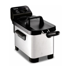 Tefal Easy Pro FR331 Enkel Vrijstaand Frituurpan Zwart, Roestvrijstaal