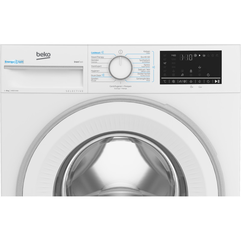 Beko b300 B3WM4841W2 machine à laver Charge avant 8 kg 1400 tr/min Blanc
