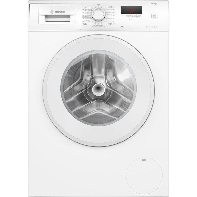 Bosch Serie 2 WGE03400FG machine à laver Charge avant 8 kg 1400 tr/min Blanc