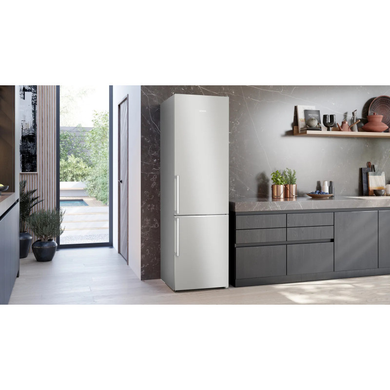 Siemens iQ500 KG39NAIAT réfrigérateur-congélateur Pose libre 363 L Acier inoxydable