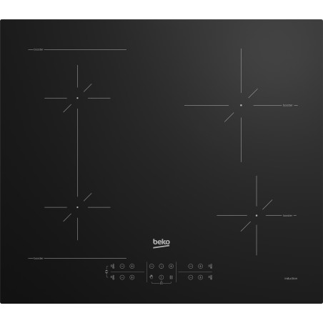 Beko HII64200SFMT Zwart Ingebouwd 59 cm Inductiekookplaat zones 4 zone(s)