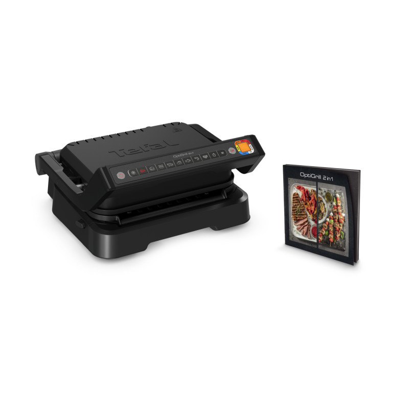 Tefal OptiGrill 2in1 GC7728 OptiGrill 2-in-1 GC7728 intelligente grill en bbq zwart