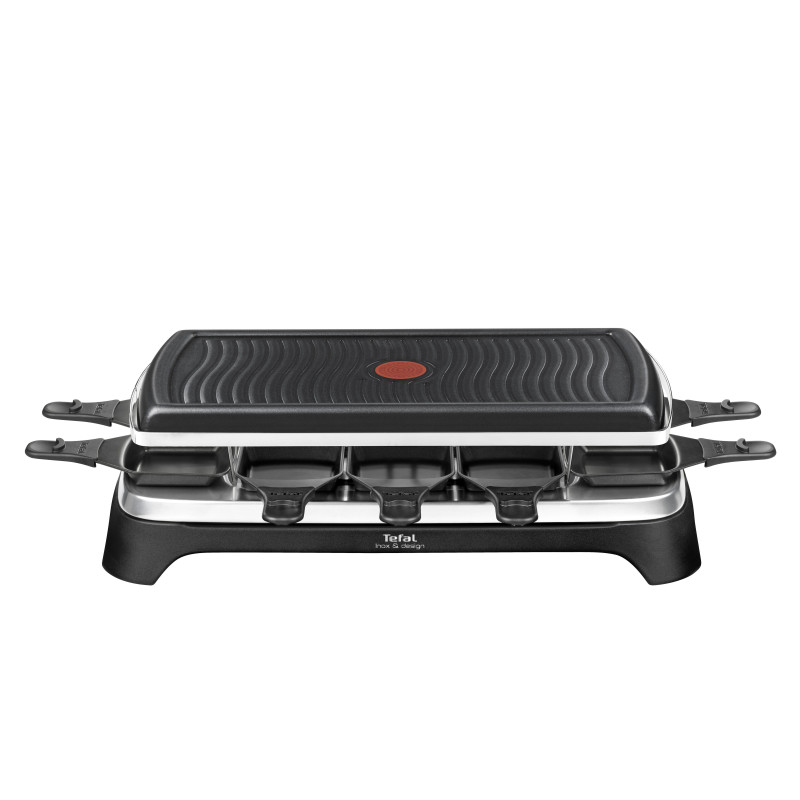 Tefal RE4588 raclette 10 personne(s) 1350 W Noir, Acier inoxydable