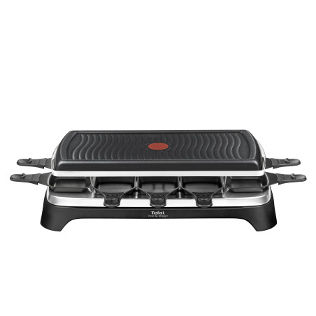 Tefal RE4588 raclette 10 personne(s) 1350 W Noir, Acier inoxydable