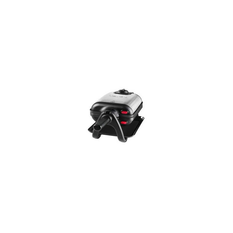 Tefal WM756D moule à gauffres 2 gauffre(s) 1200 W Noir, Acier inoxydable