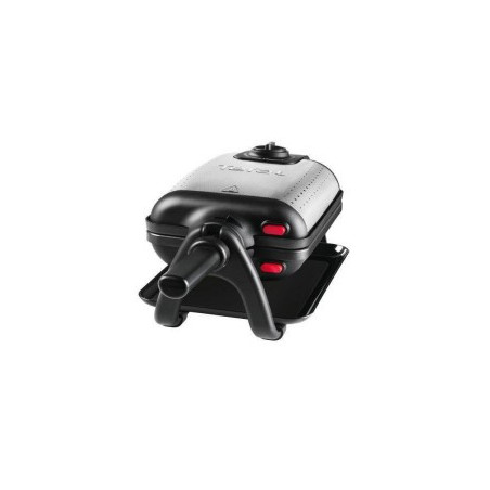 Tefal WM756D wafelijzer 2 wafel(s) 1200 W Zwart, Roestvrijstaal