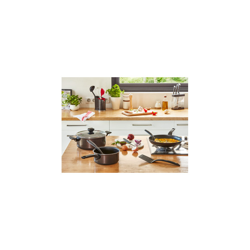 Tefal Easy Cook & Clean B5544602 casserole à sauce Rond Noir, Marron