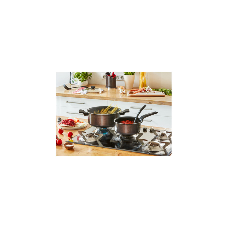 Tefal Easy Cook & Clean B5544602 casserole à sauce Rond Noir, Marron