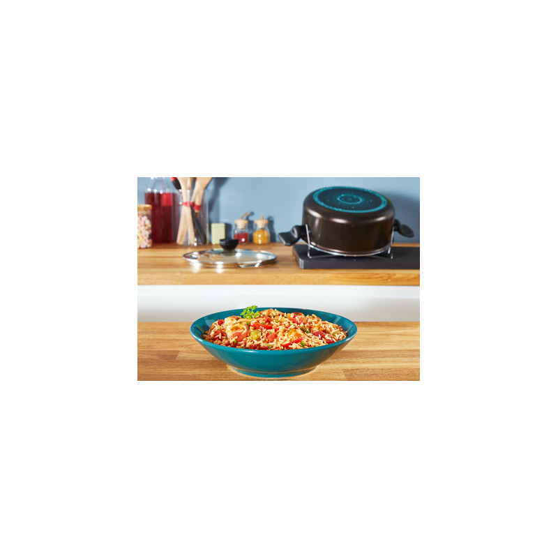 Tefal Easy Cook & Clean B5544602 steelpan Rond Zwart, Bruin