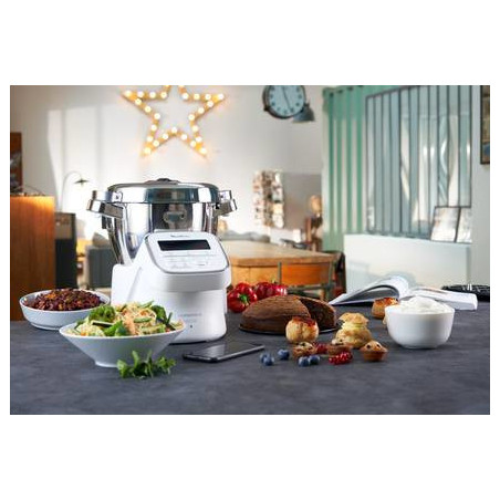 Moulinex YY4525FG kokende keukenmachine 1550 W 3 l Grijs, Wit