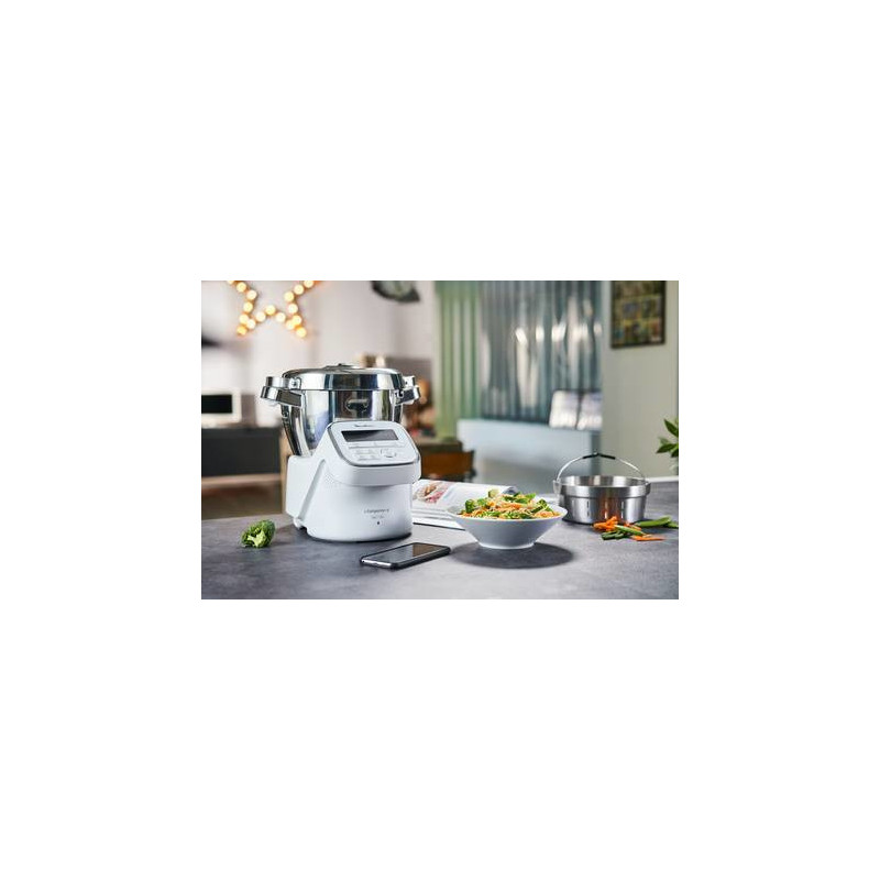 Moulinex YY4525FG kokende keukenmachine 1550 W 3 l Grijs, Wit