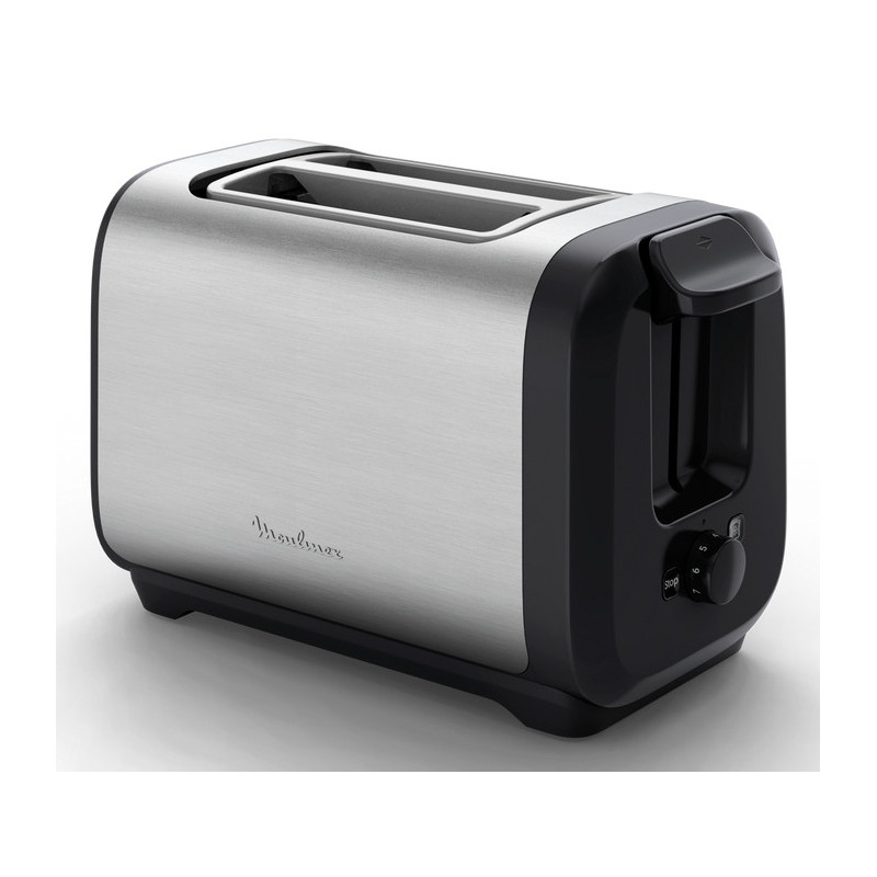 Moulinex LT5S0DE0 broodrooster 7 2 snede(n) 1200 W Zwart, Roestvrijstaal