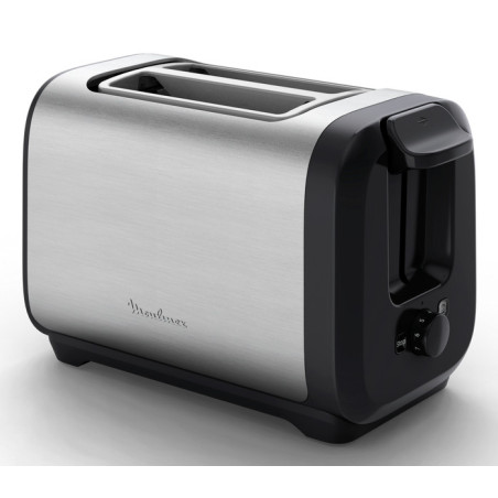 Moulinex LT5S0DE0 broodrooster 7 2 snede(n) 1200 W Zwart, Roestvrijstaal