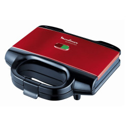 Moulinex SM180811 sandwich maker 650 W Zwart, Rood