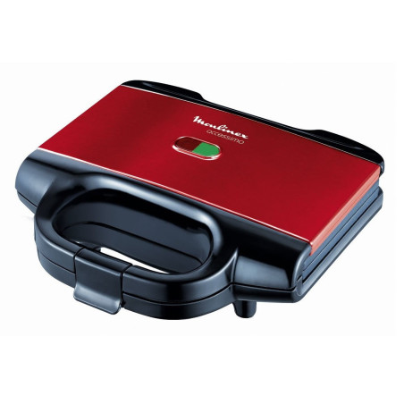 Moulinex SM180811 sandwich maker 650 W Zwart, Rood