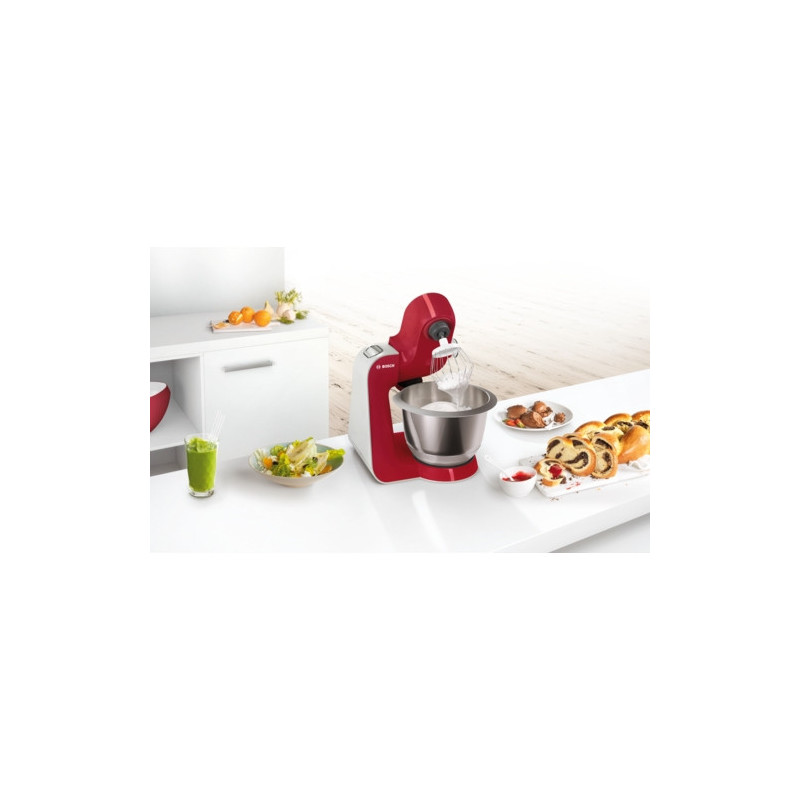 Bosch MUM58720 keukenmachine 1000 W 3,9 l Grijs, Rood, Roestvrijstaal