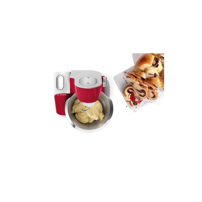 Bosch MUM58720 keukenmachine 1000 W 3,9 l Grijs, Rood, Roestvrijstaal