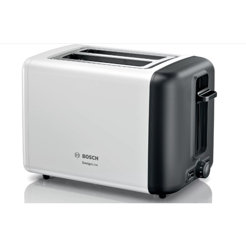 Bosch TAT3P421 broodrooster 2 snede(n) 970 W Zwart, Wit