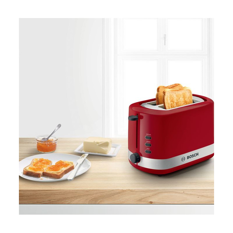 Bosch TAT6A514 broodrooster 2 snede(n) 800 W Rood
