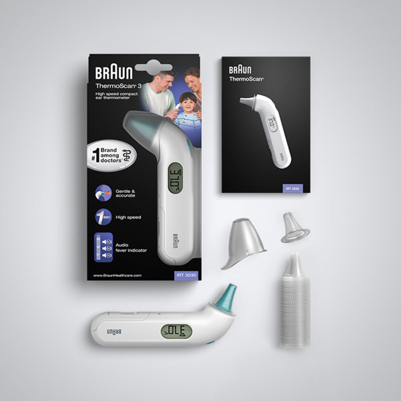 Braun ThermoScan 3 Contact Wit Oor