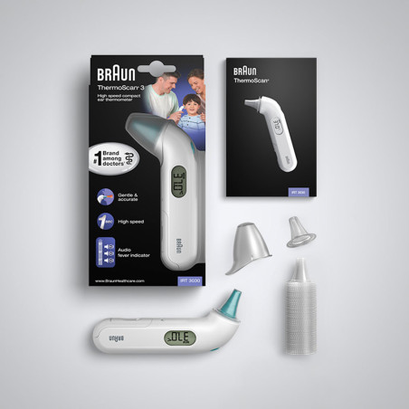 Braun ThermoScan 3 Contact Wit Oor