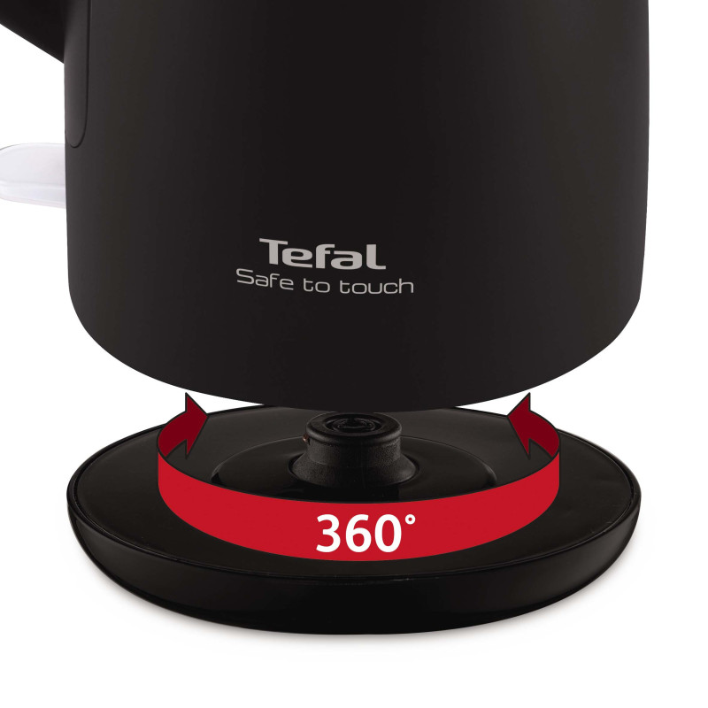 Tefal Waterkoker Safe to Touch Soft black KO3718