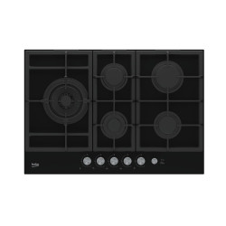 Beko HILL 75235 S plaque Noir Intégré 75 cm Gaz 5 zone(s)